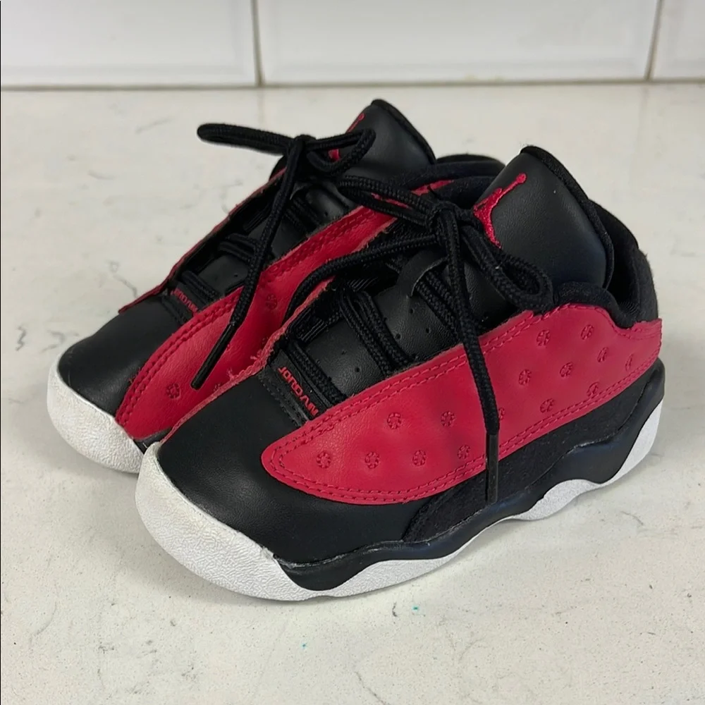 Jordan 13 Retro Low Very Berry (TD) Kids Black & Red Sneakers Size 7 DA8017-061
